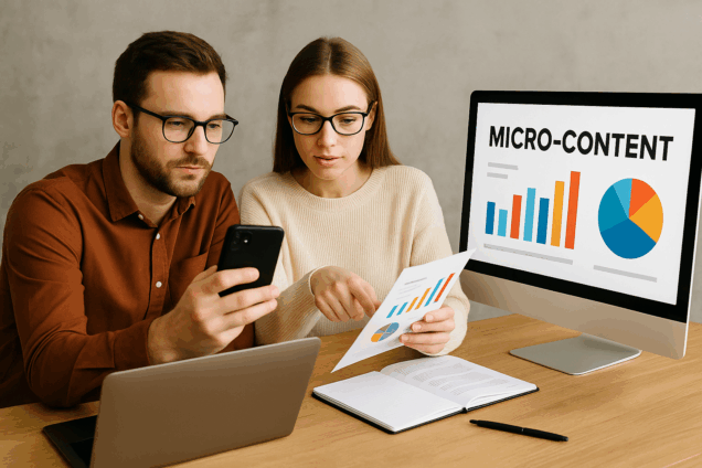 micro-content, digitální marketing 2025, strategie obsahu, marketingová agentura Praha, růst na sociálních sítích, obsahový marketing, marketingové trendy 2025, tvorba obsahu pro firmy
